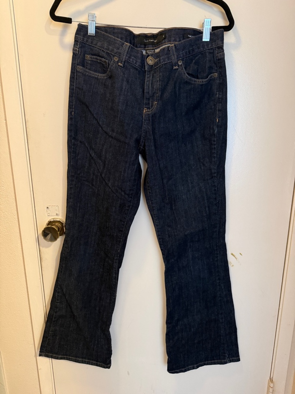 Calvin Klein Dark Blue Boot Cut Jeans